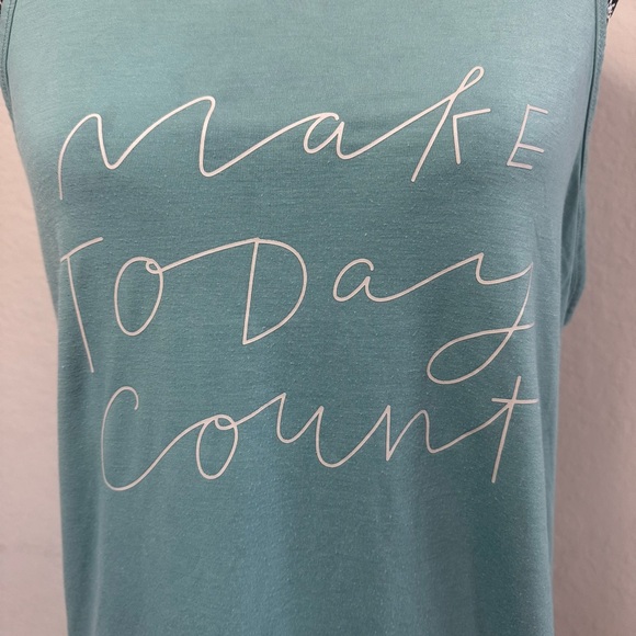 All in Motion Women's Tank Top Size M Teal Green - Picture 2 of 5